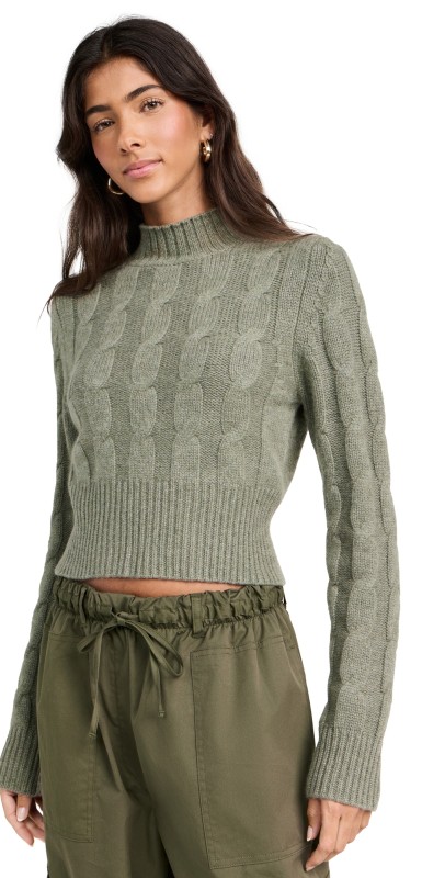 Le Kasha Murano Cashmere Sweater Moss Green