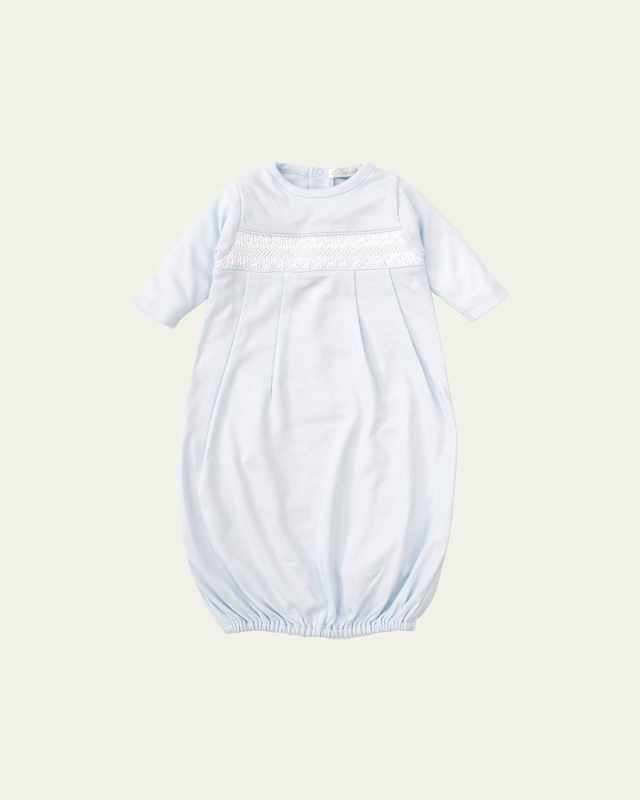 Boy's Hand-Smocked Pima Cotton Gown, Siz