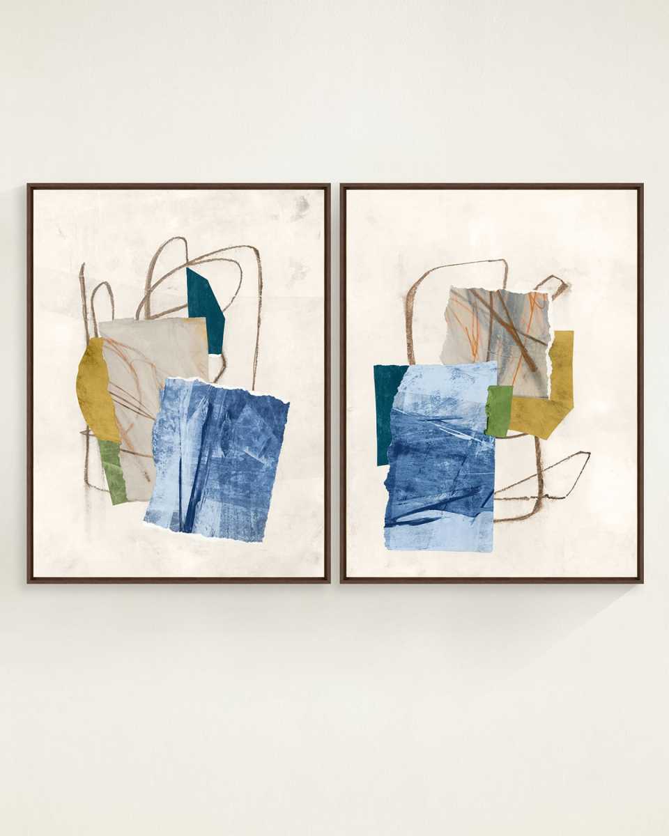 "Bold Expression" Framed Giclees by Richard Ryder, 31" x 41" - Set of 2