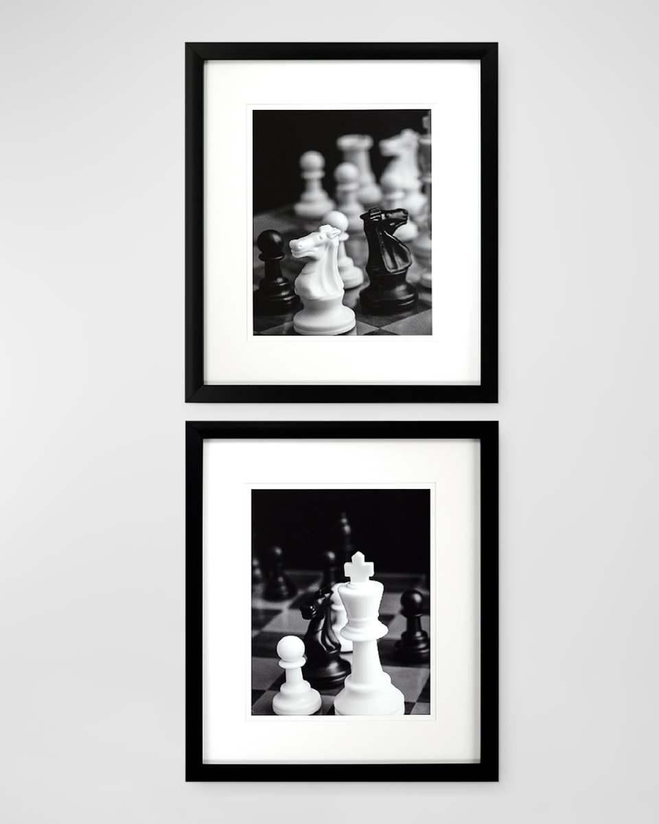 "Chess Moves" Giclees, Set of 2