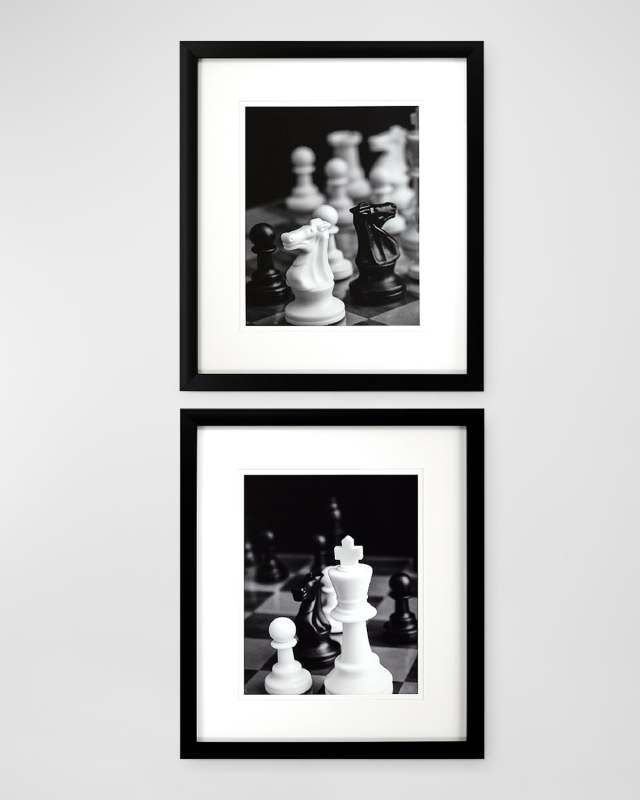 "Chess Moves" Giclees, Set of 2