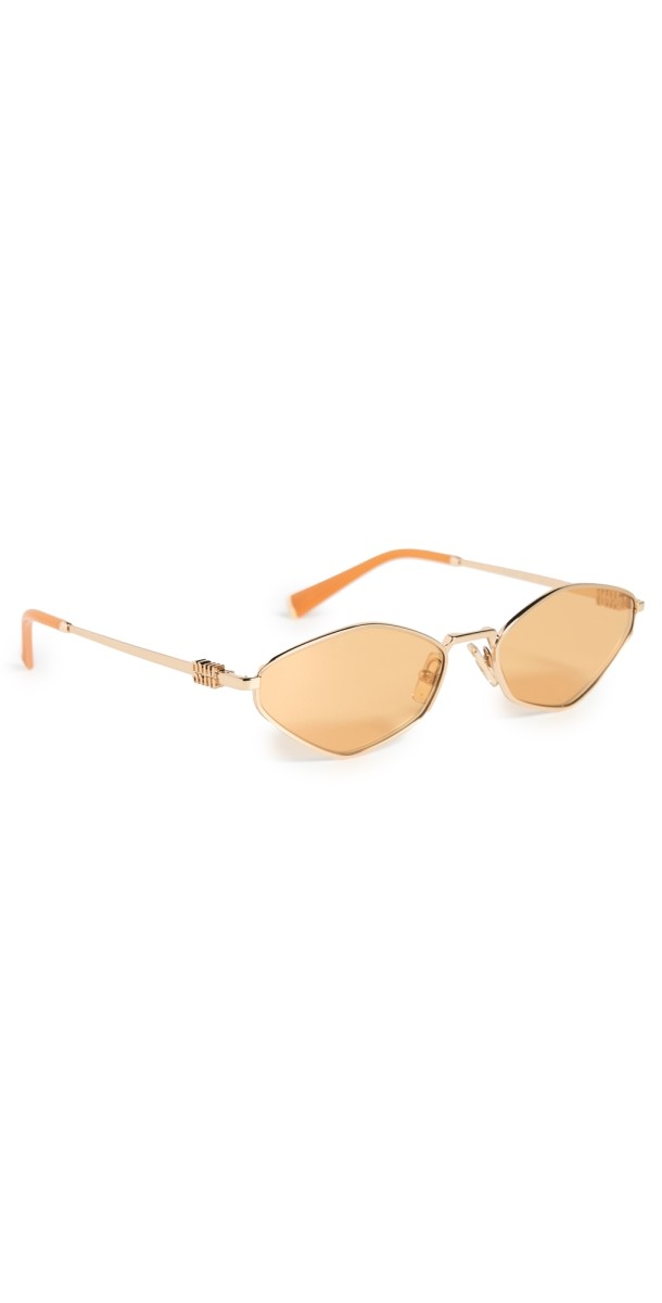 Miu Miu Regard Sunglasses Gold