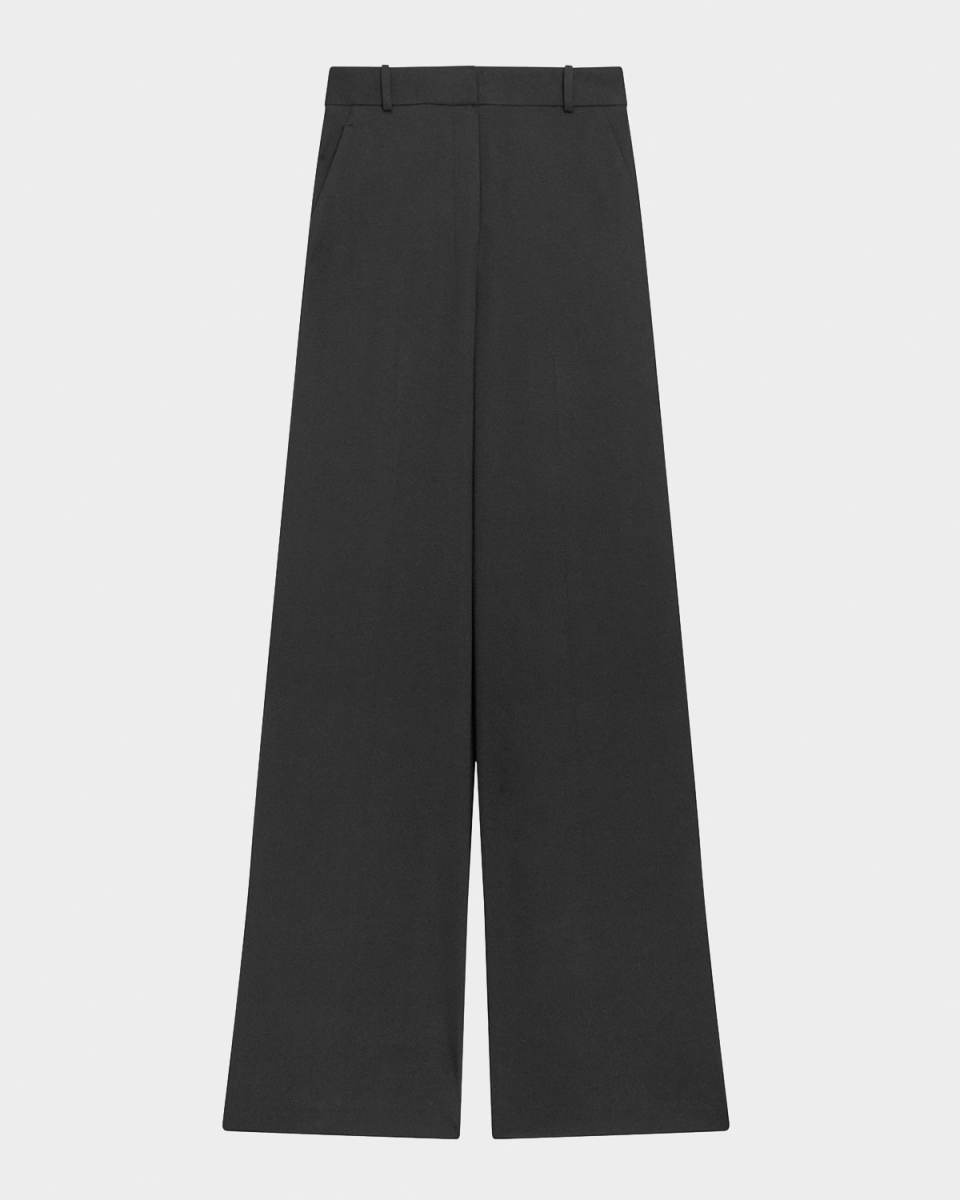 High-Waist Double-Knit Trousers