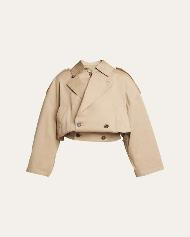 Cropped Trench Jacket