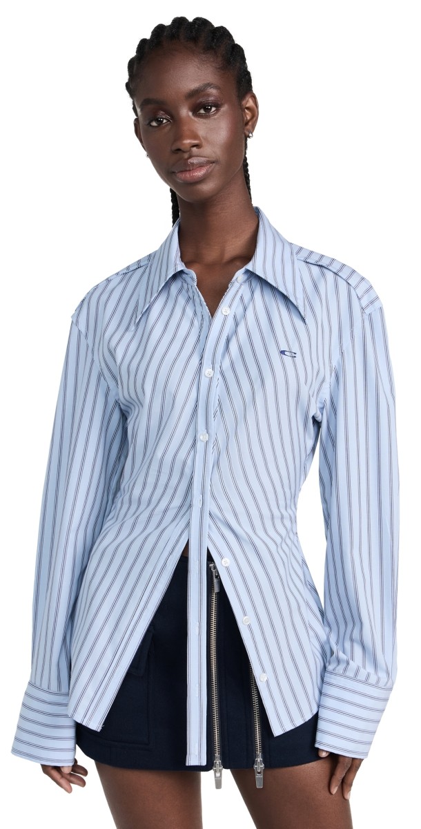 Commission Split Shirt Blue Stripe