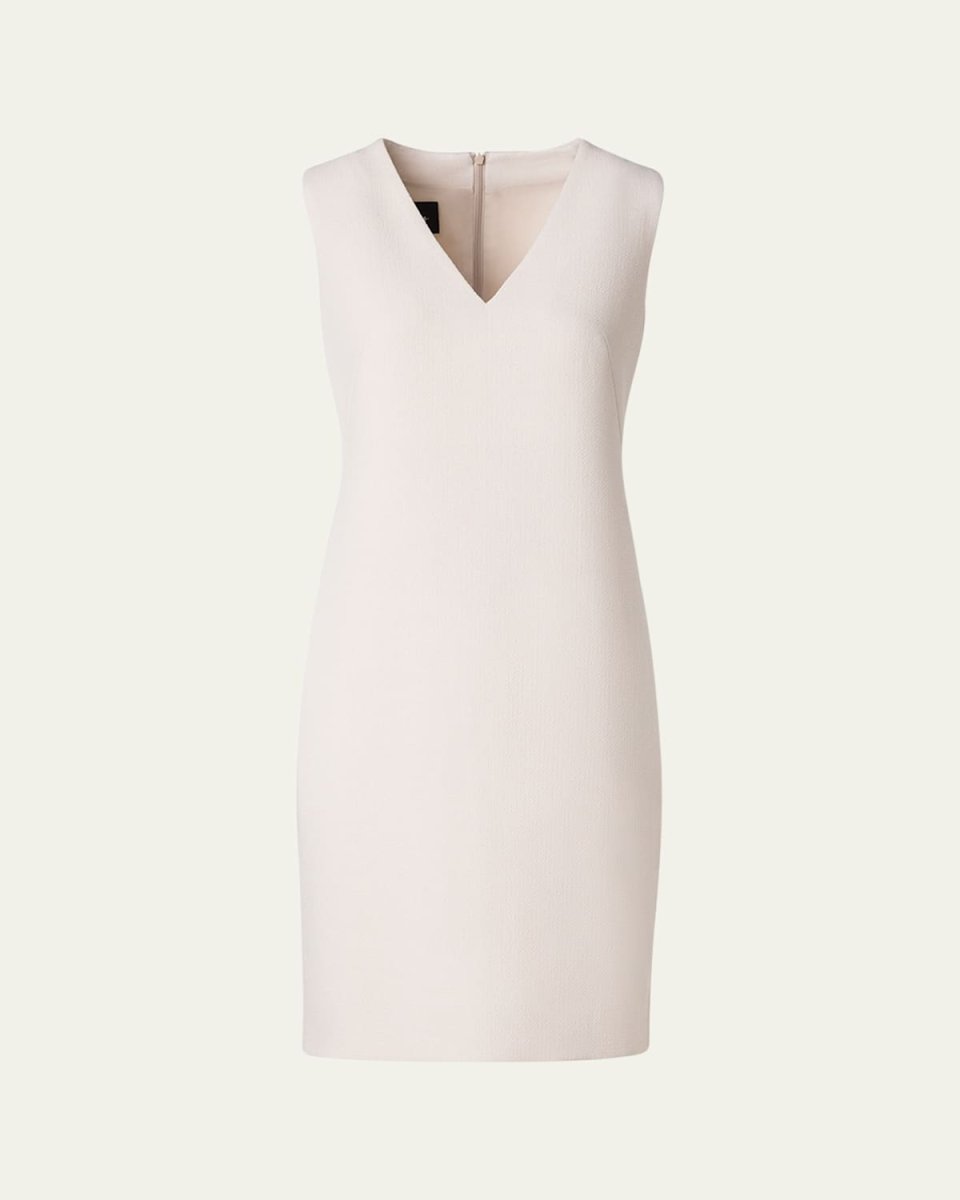 Wool Crepe Sheath Dress