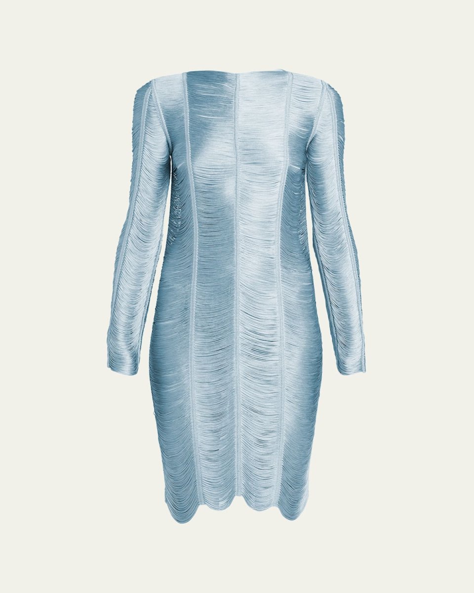 Shiny Fringe Cocktail Dress