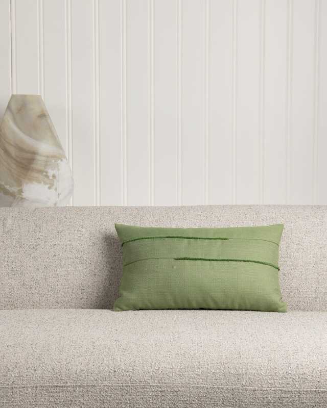 Micro Fringe Lumbar Pillow