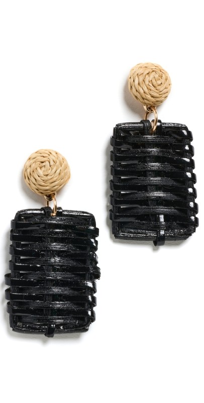 SHASHI Iman Earrings Noir