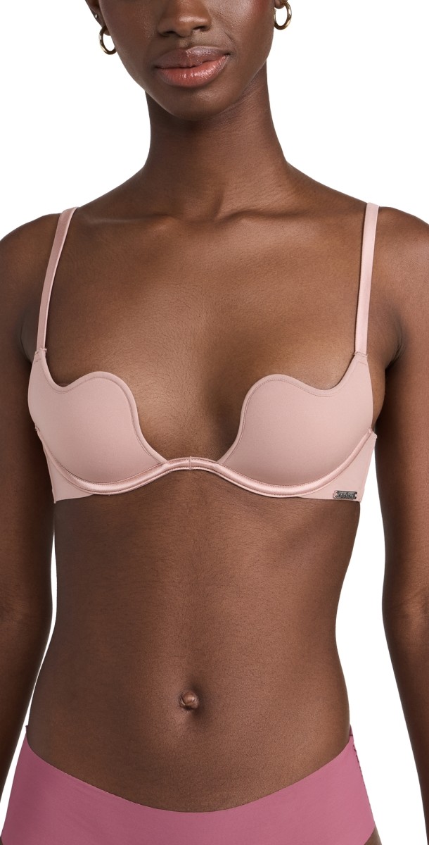 Fleur du Mal Le Stretch Micro U-Plunge Bra Tan