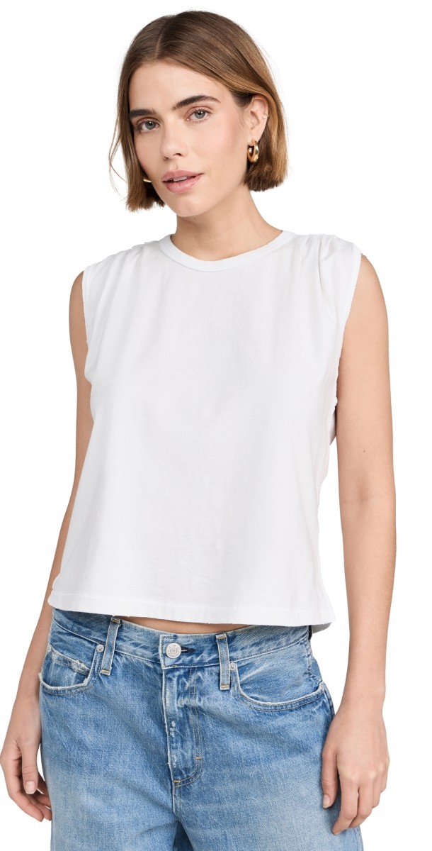AMO Gerty Crop Tee Eggshell