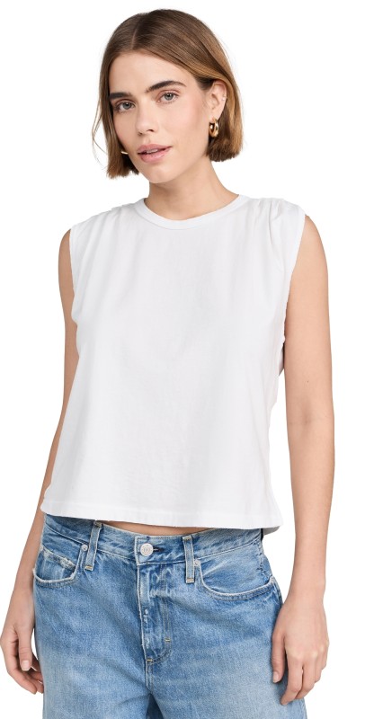 AMO Gerty Crop Tee Eggshell