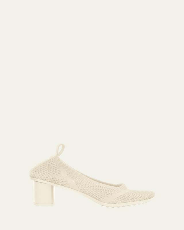 Atomic Knit Cylinder-Heel Pumps