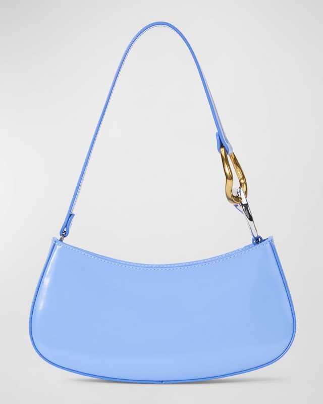 Ollie Zip Leather Shoulder Bag