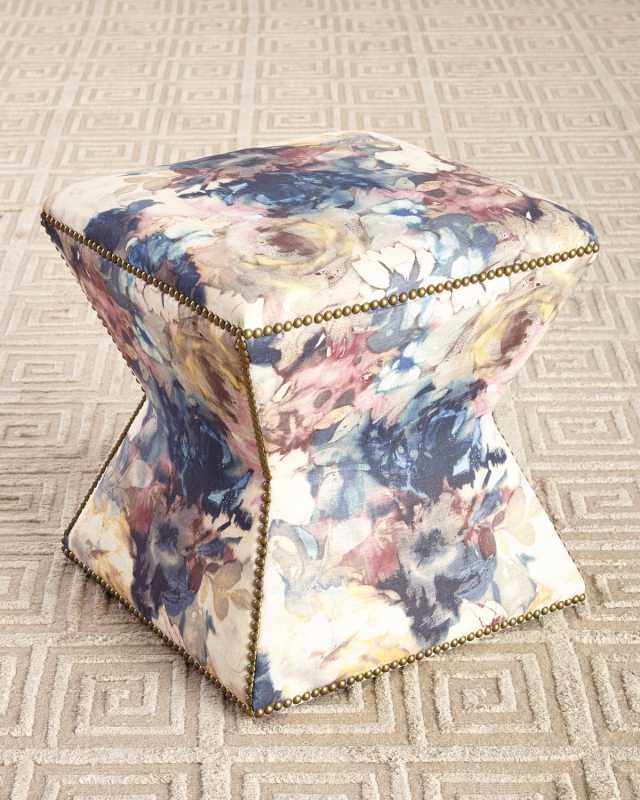 Iman Floral Ottoman