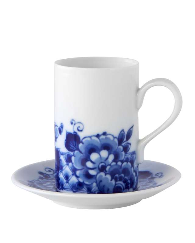 Blue Ming Espresso/Coffee Cups & Saucers, Set of Four