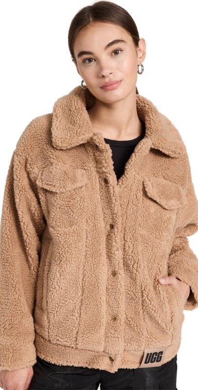 UGG Frankie Sherpa Trucker Jacket Camel