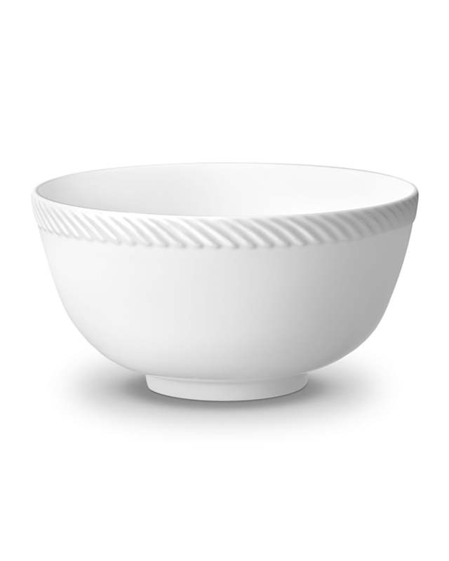 Corde Cereal Bowl, White