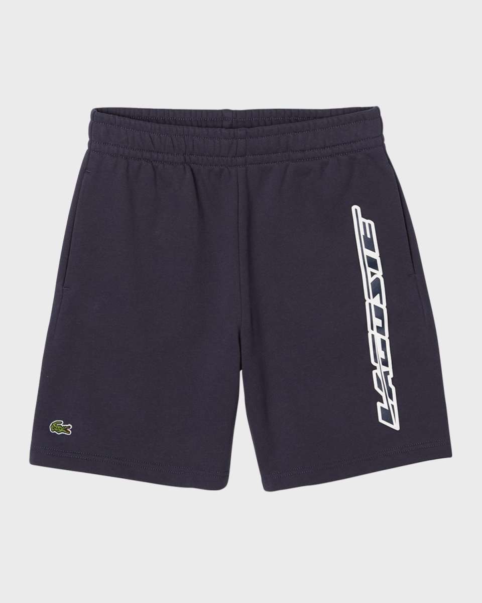 Boy's Logo-Print Fleece Shorts, Size 2-8