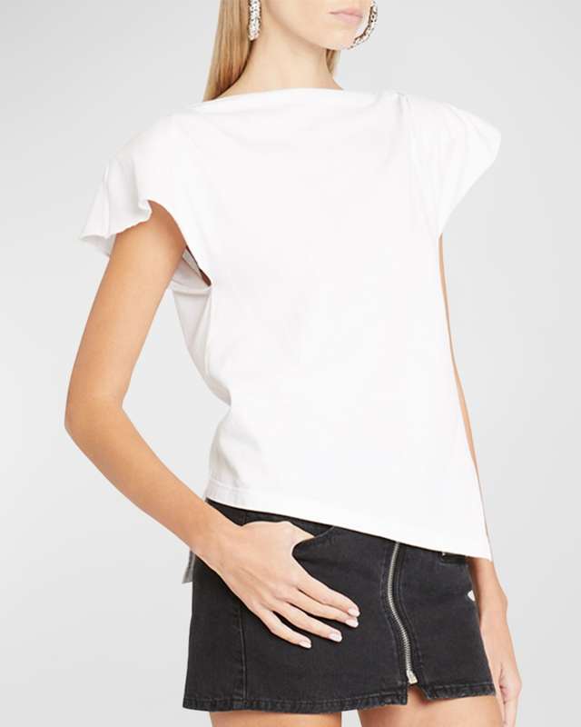 Sebani Gathered Short Sleeve Top