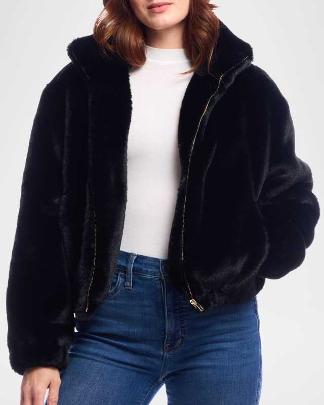 Back To Basics Faux Fur Bomber Jacket