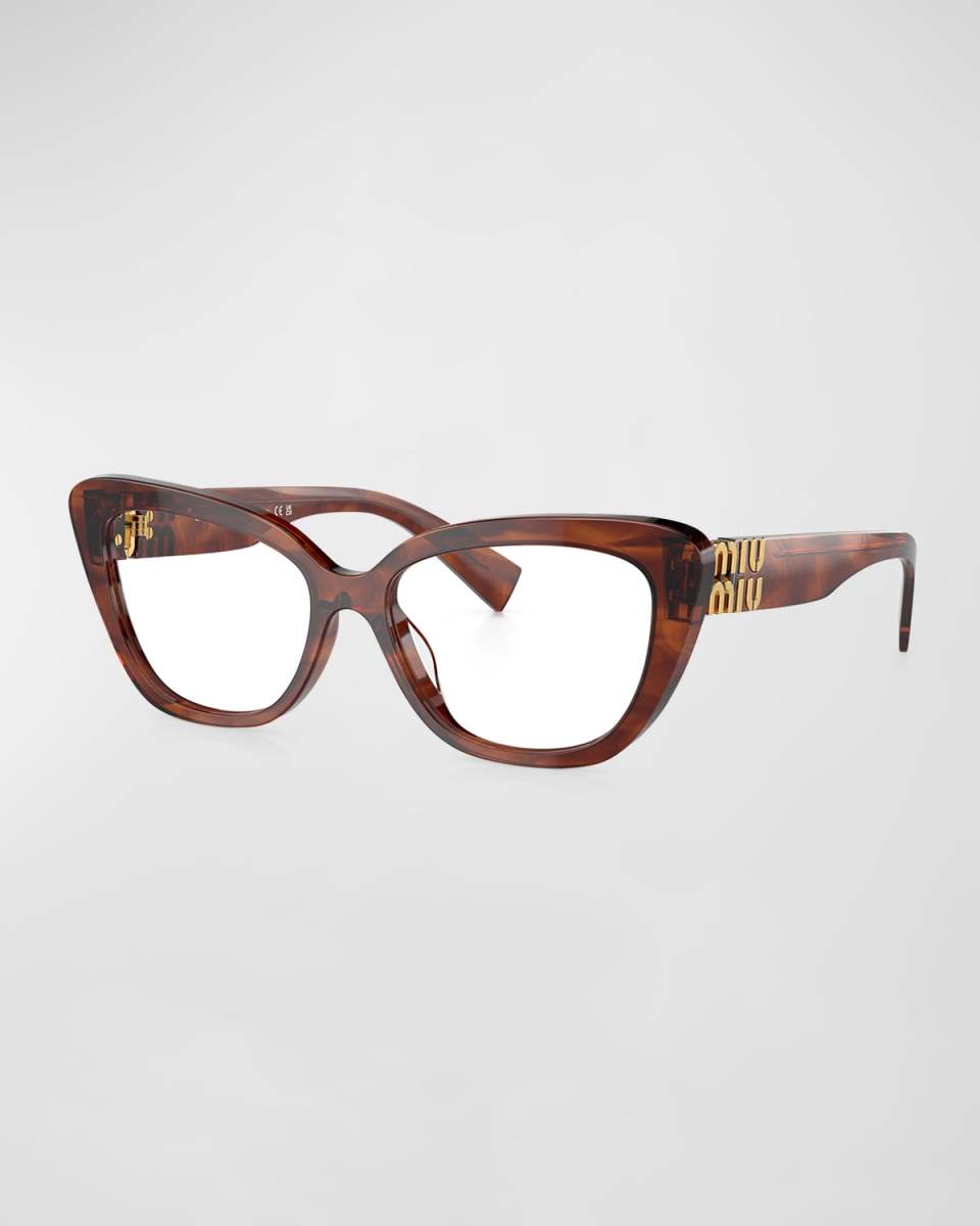 Logo Acetate & Plastic Cat-Eye Glasses