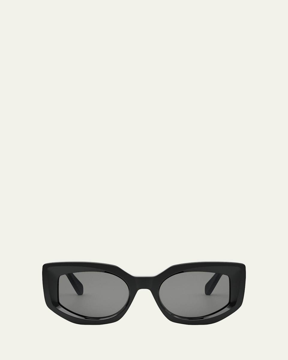 Bold 3 Dots Acetate Butterfly Sunglasses