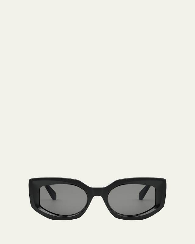 Bold 3 Dots Acetate Butterfly Sunglasses