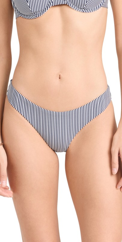 Onia Lily Bikini Bottoms Deep Navy/White
