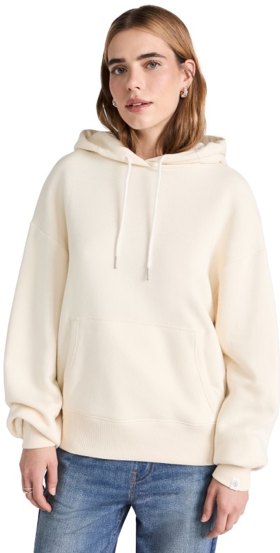 rag & bone Vintage Terry Oversize Hoodie Ecru