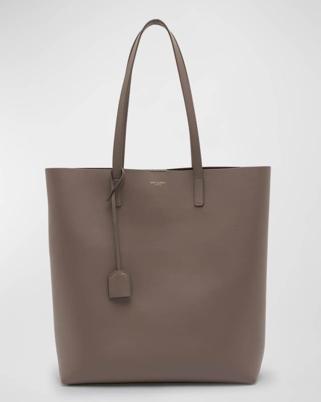 Shopping North- South Toy Tote Bag in Smooth Leather
