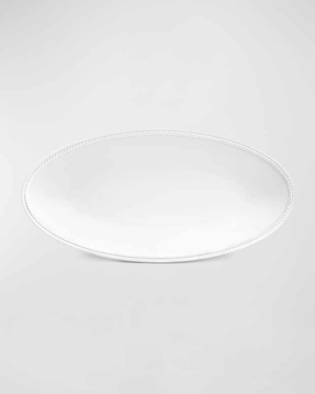 Soie Tressee Small Oval Platter, 14"