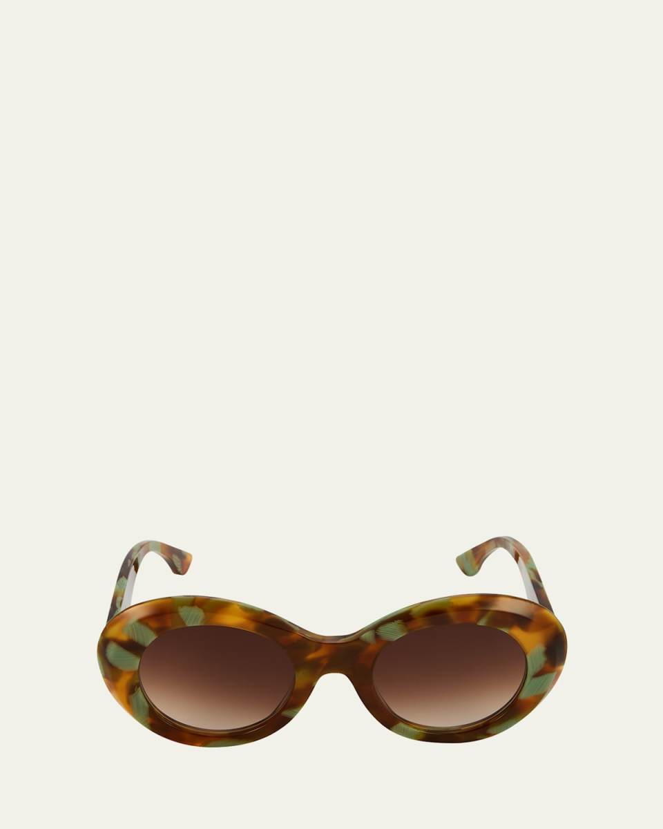 Pulpy Acetate Round Sunglasses