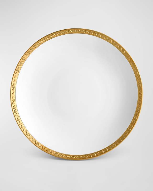 Neptune 24K Gold-Rimmed Charger