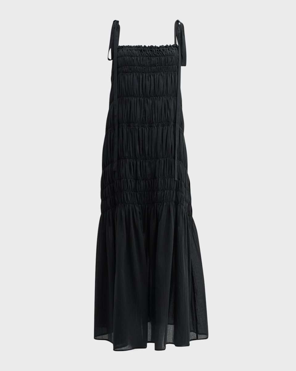 Vyra Shirred Maxi Dress