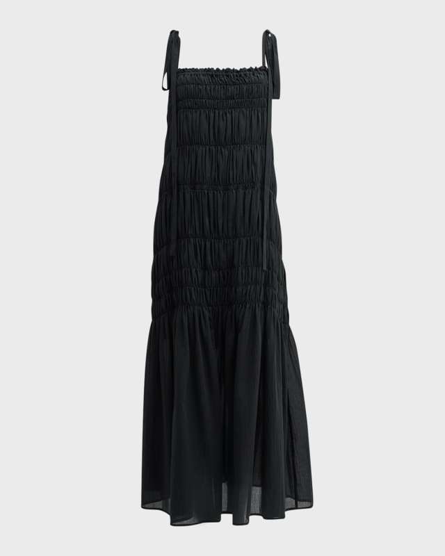 Vyra Shirred Maxi Dress
