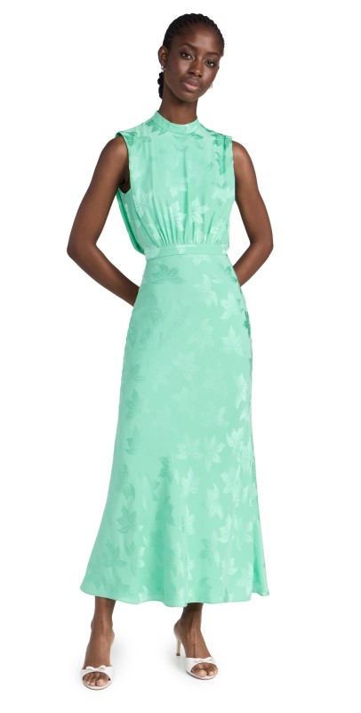 SALONI Fleur Dress Mist Green