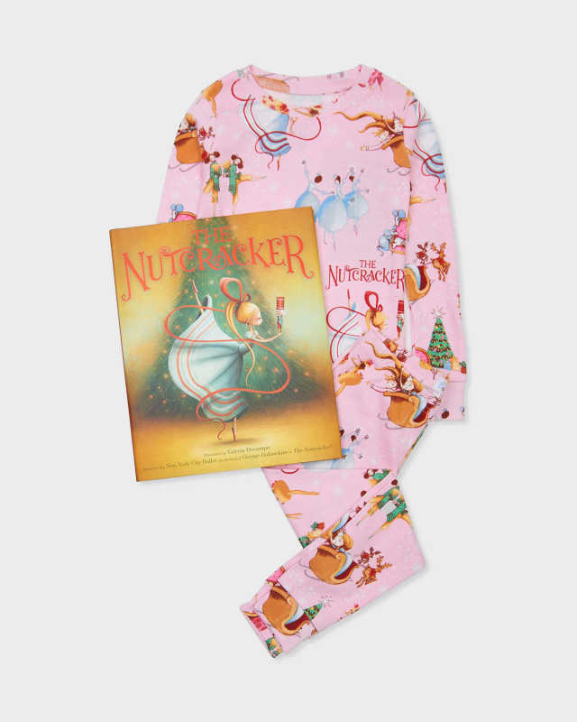 Kid's The Nutcracker Printed Pajama Gift Set, Size 2-10