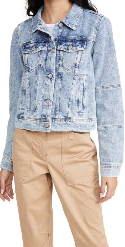 Free People Rumors Denim Jacket Light Indigo