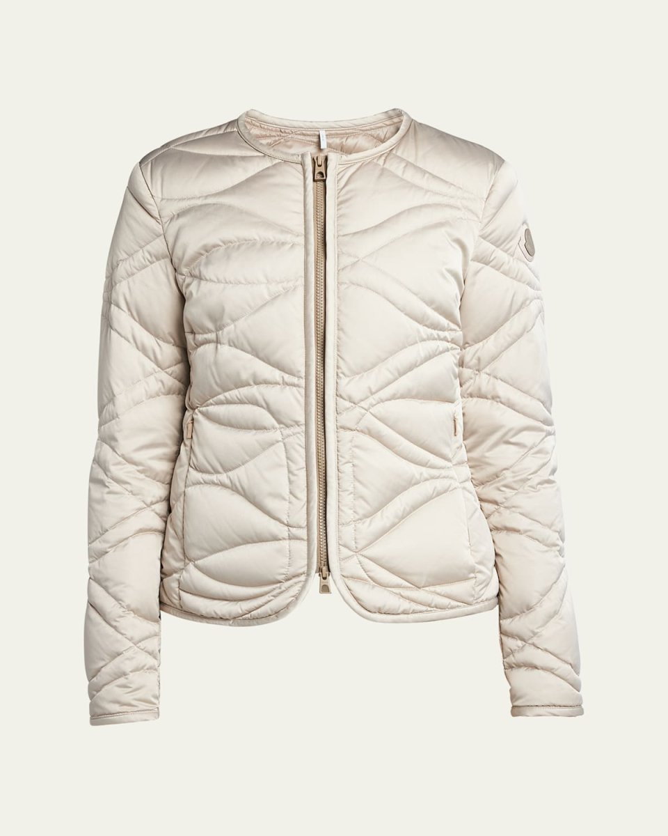 Pyrope Satin Tech Nylon Quilted Jacket