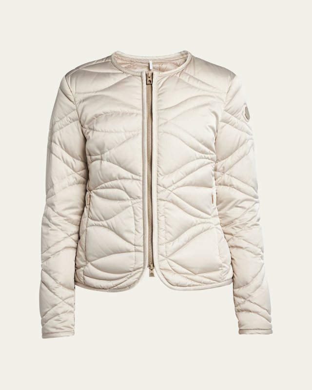 Pyrope Satin Tech Nylon Quilted Jacket