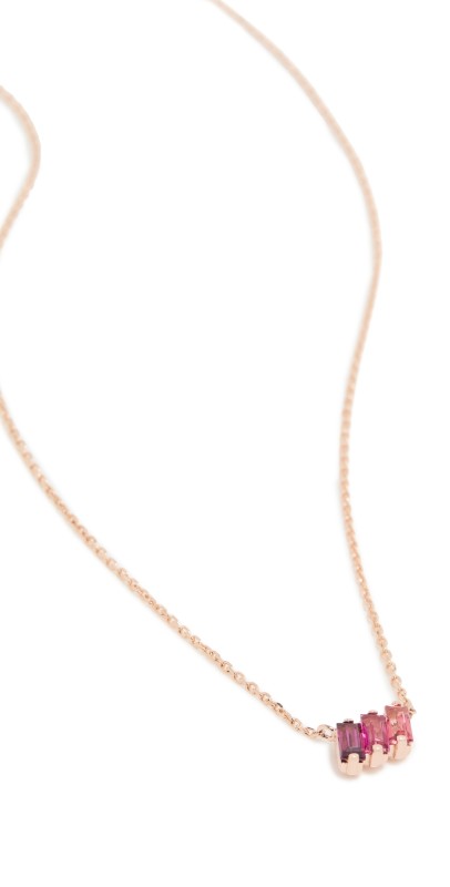 Kalan by Suzanne Kalan 14k Mini Bar Necklace Rose Gold
