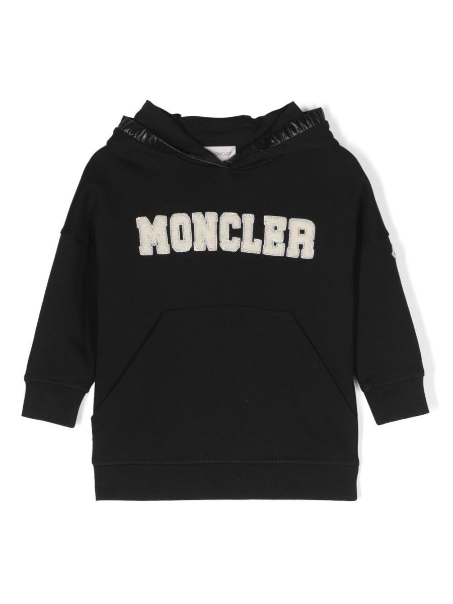 logo-print cotton sweatshirt dress
