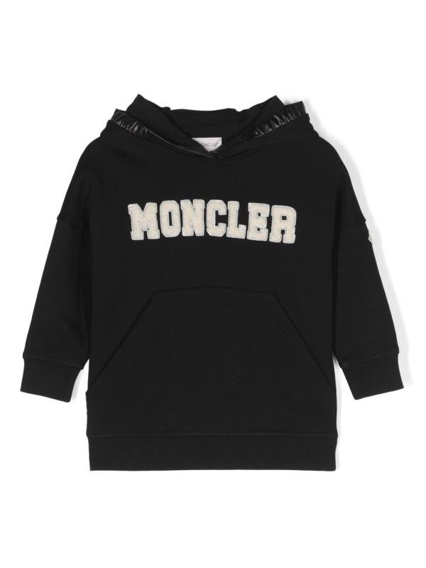 logo-print cotton sweatshirt dress