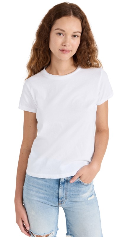 MOTHER The Lil Goodie Goodie Tee Bright White