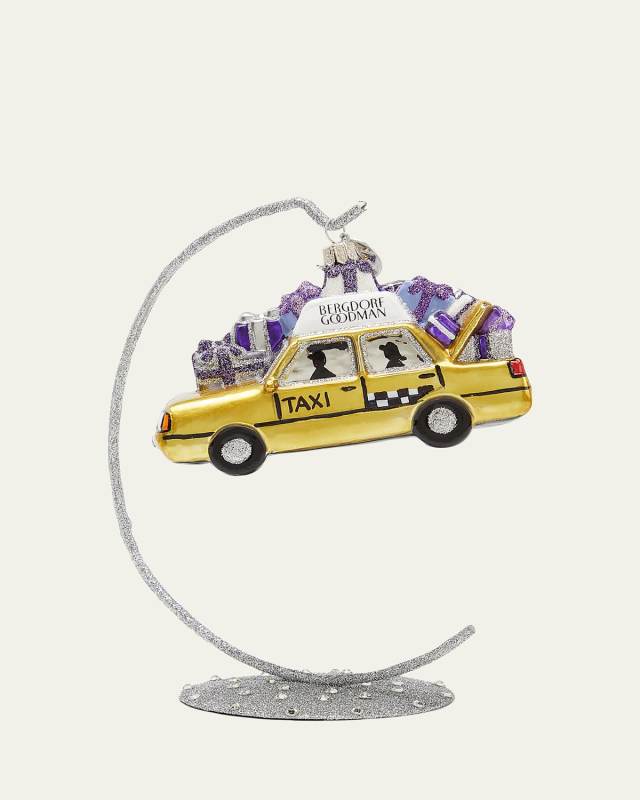 Bergdorf Taxi Christmas Ornament