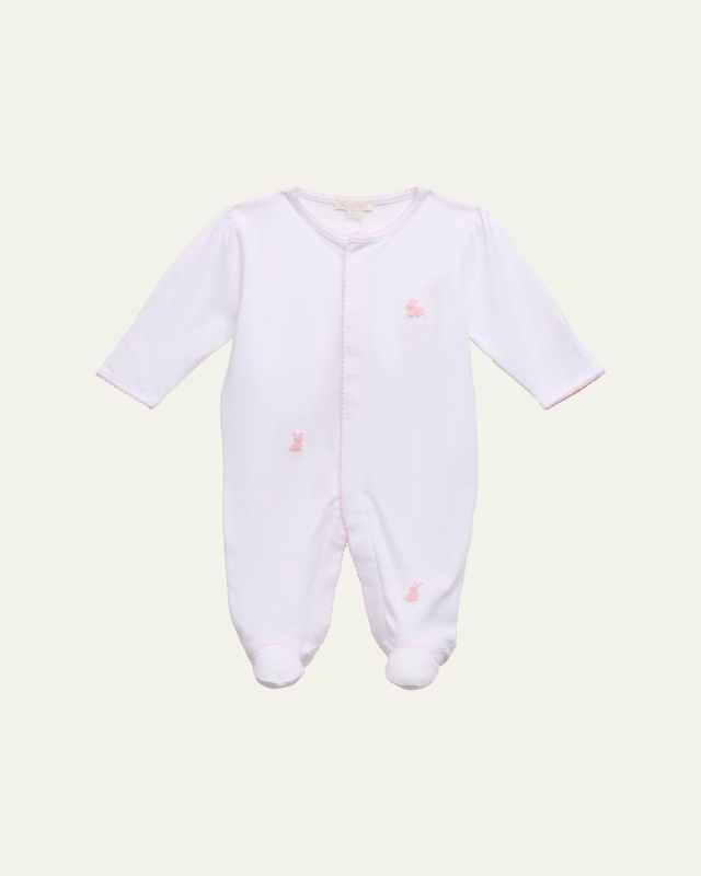 Girl's Premier Cottontail Hollows Footie, Size Newbor