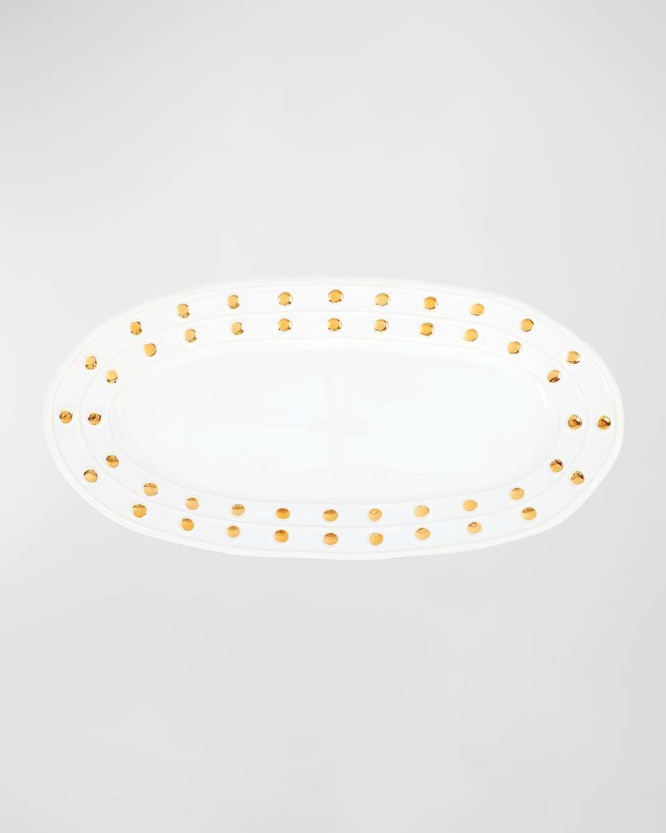 Medici Gold Narrow Oval Platter