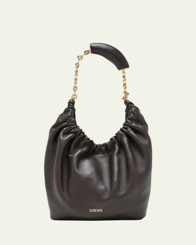 Squeeze Small Shoulder Bag in Napa Leather