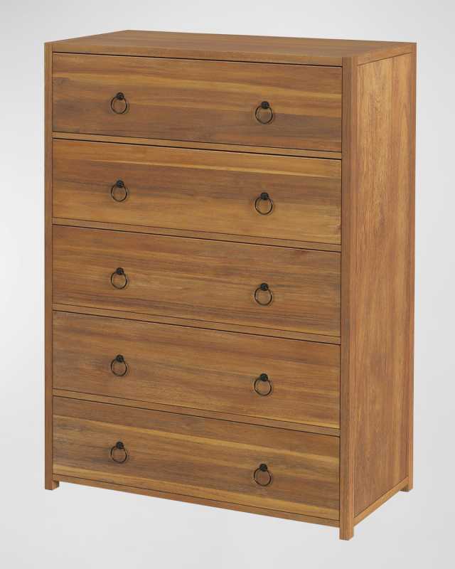 Lark Textured Five-Drawer Chest